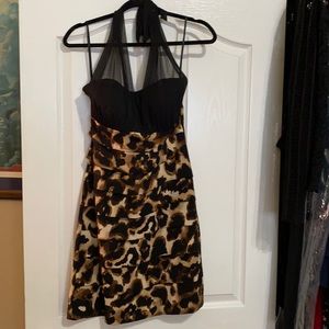 Adorable leopard print cocktail dress